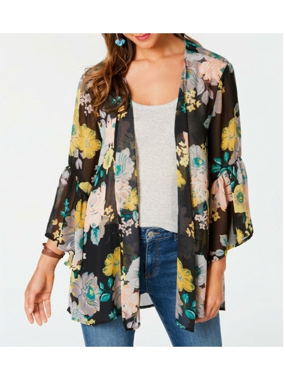 Style & Co. - Floral Sheer Kimono